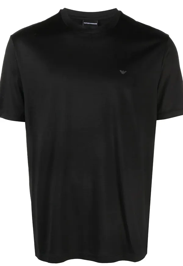 Emporio Armani t-shirt med logotyp - Svart