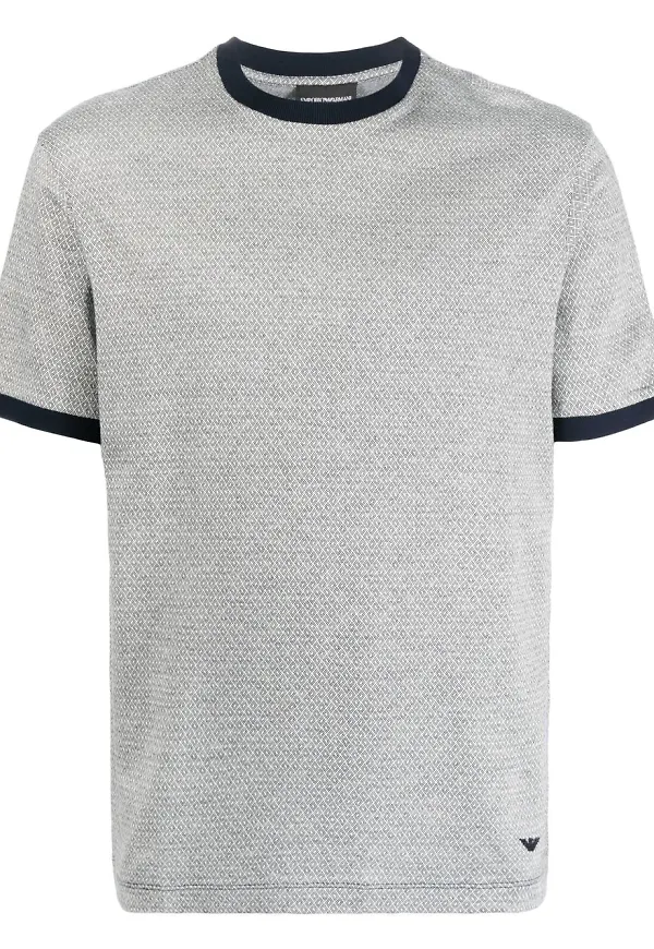 Emporio Armani t-shirt med rundad hals - Blå
