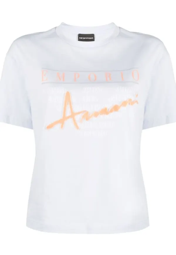 Emporio Armani T-Shirts Blå, Dam