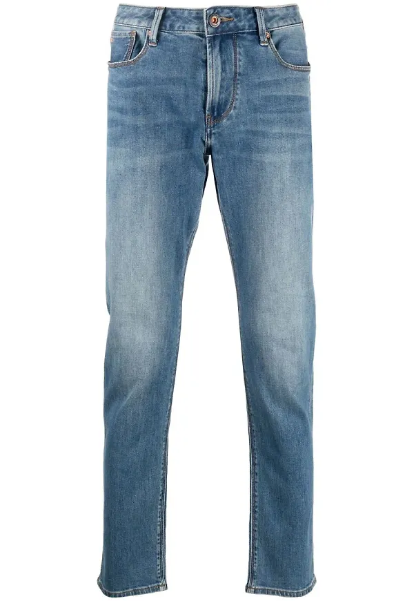 Emporio Armani tapered-jeans - Blå
