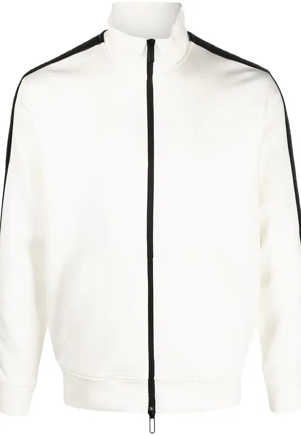 Emporio Armani tvåfärgad träningsjacka - Vit