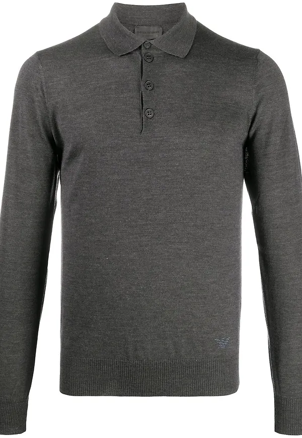 Emporio Armani v-ringad tröja - Grå