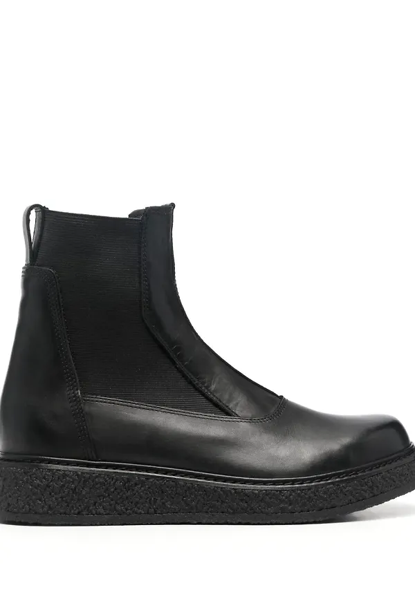 Emporio Armani vadhöga Chelsea-boots - Svart