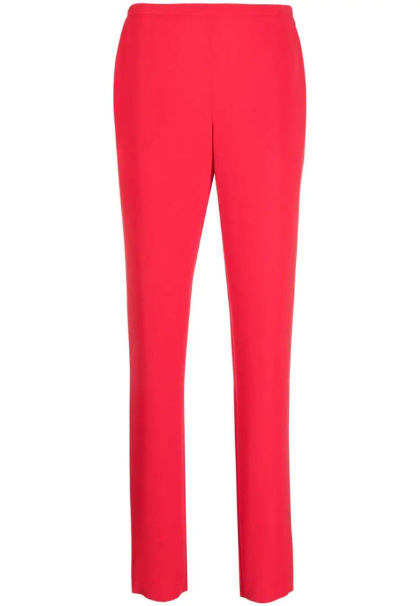 Emporio Armani vida byxor med hög midja - Röd