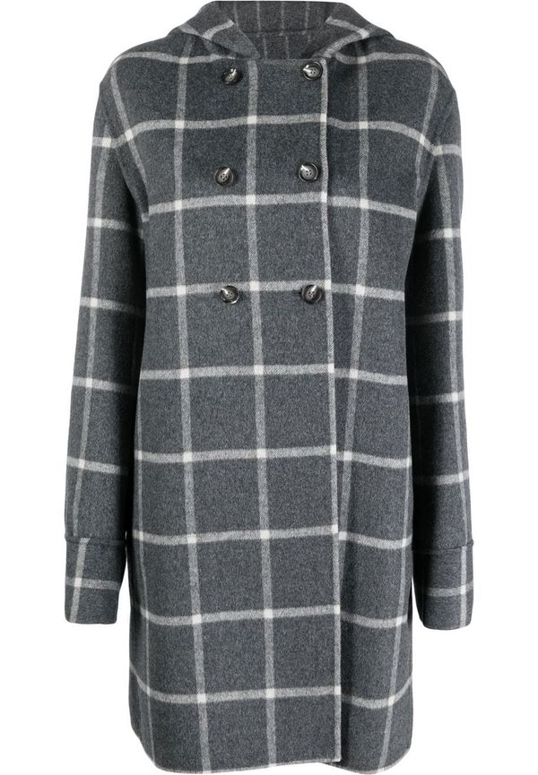 Emporio Armani vändbar dubbelknäppt kappa - Grå