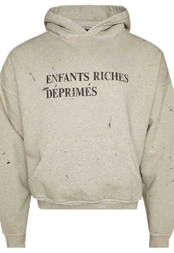 Enfants Riches Déprimés hoodie med logotyp - Grå