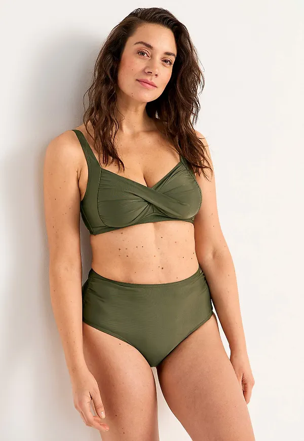Enfärgad, bygellös bikini-bh Nerja