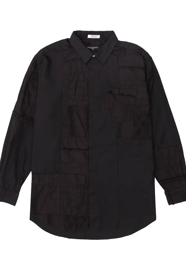 Engineered Garments skjorta med lappdesign - Svart
