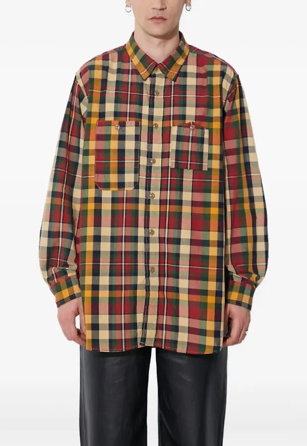 Engineered Garments skotskrutig skjorta - Röd