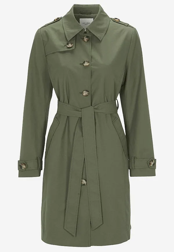 Enkelknäppt trenchcoat