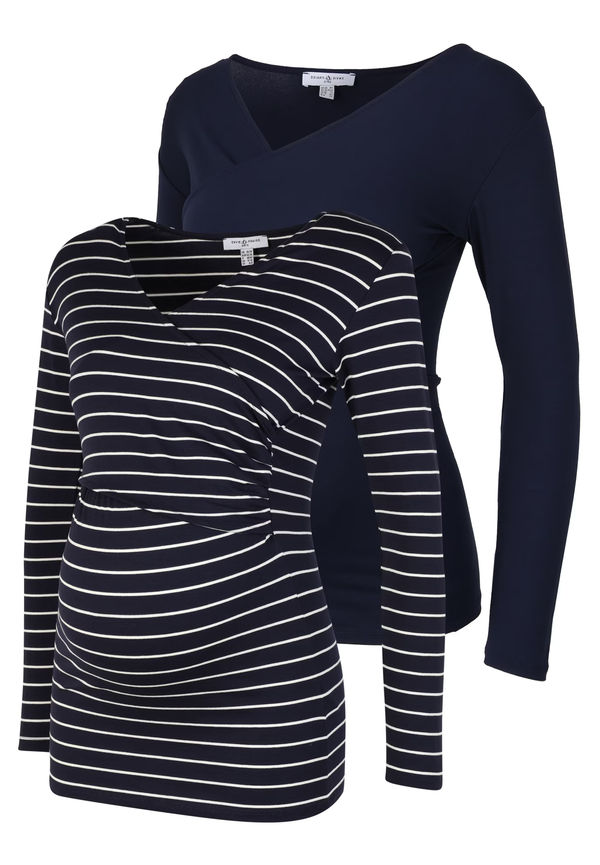 Envie de Fraise T-shirt 'FIONA' marinblå / vit