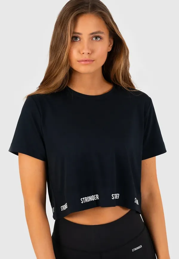 Epic Cropped Tee Black