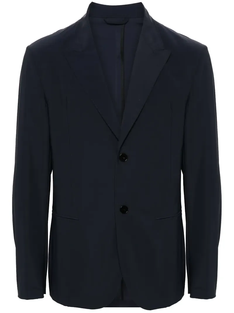 ERALDO enkelknäppt blazer - Blå