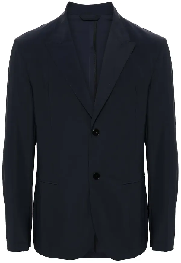ERALDO enkelknäppt blazer - Blå