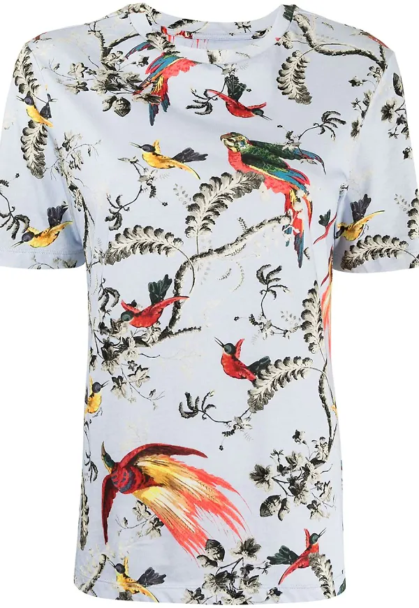 Erdem t-shirt med tryck - Blå