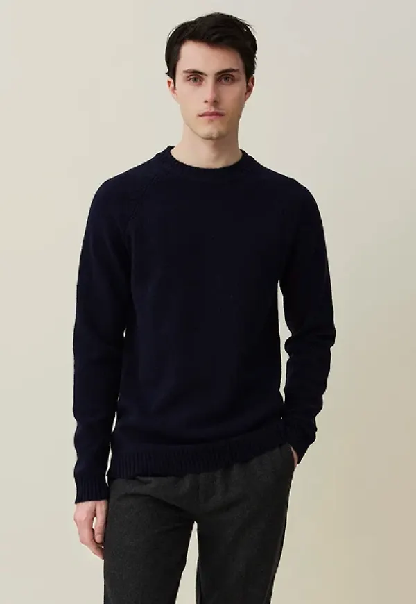 Eric Lambswool Blend High Neck Sweater