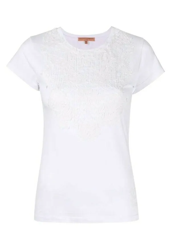 Ermanno Scervino - T-shirts - Vit - Dam - Storlek: S