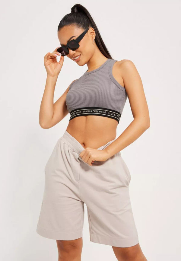 Esmé Studios - Mjukisshorts - Gray - ESEvy Loose Shorts - Shorts