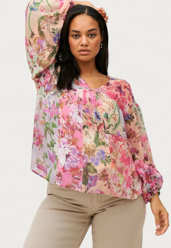 Esprit - Blus Chiffon - Rosa