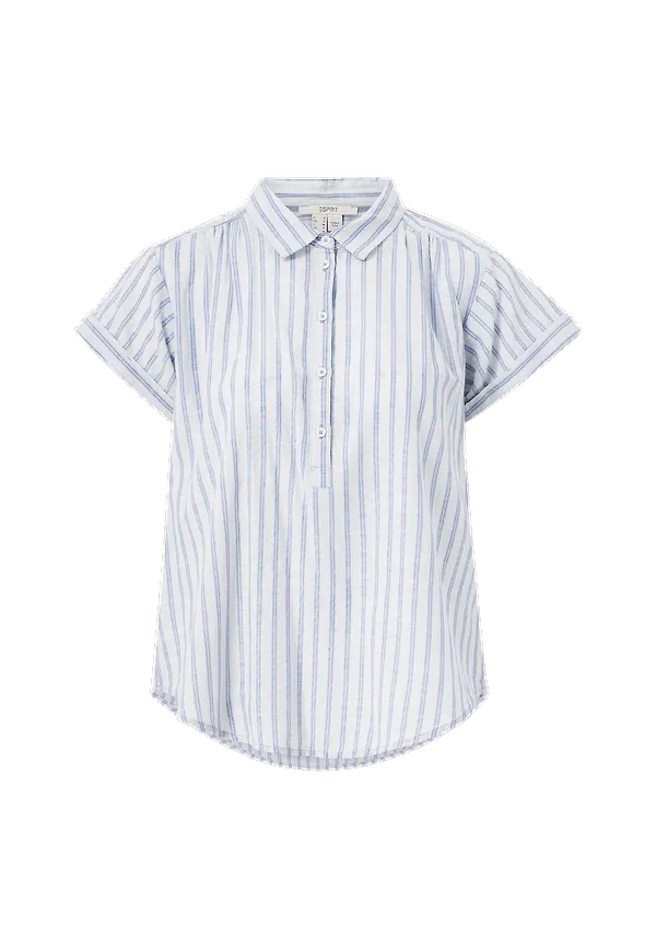 Esprit - Blus Slub Straight slu str b - Vit