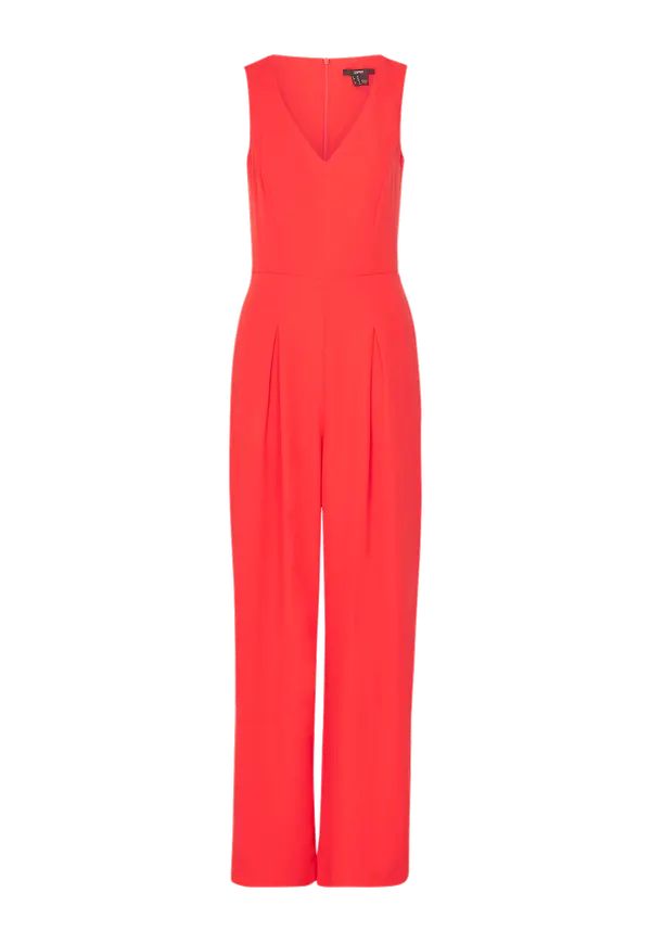 Esprit - Jumpsuit Matt Shine - Röd