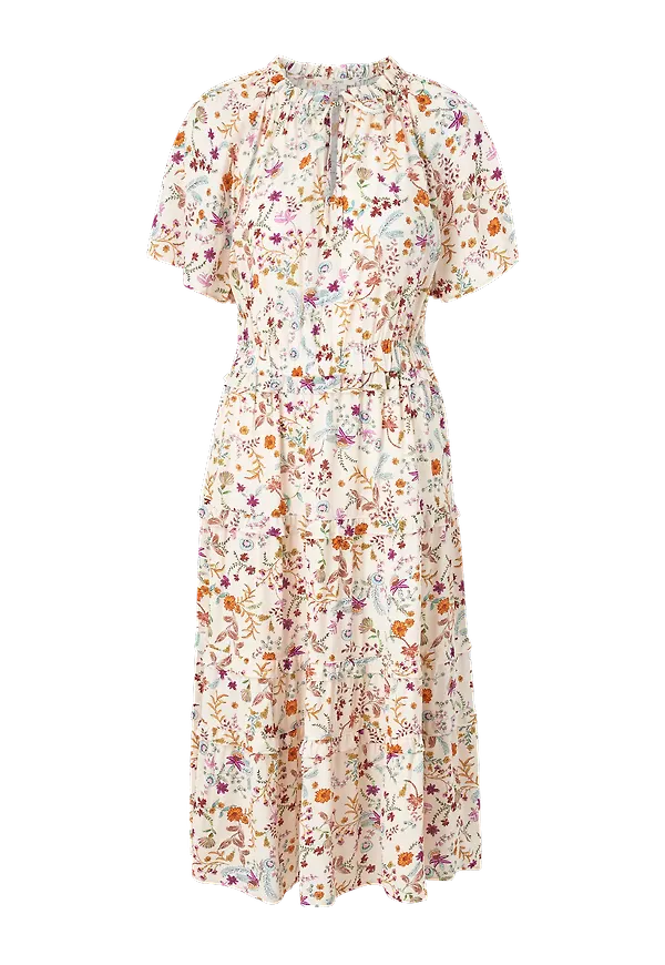 Esprit - Klänning CVE Aop Crp Dress - Natur