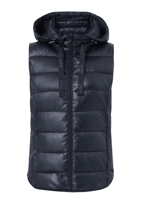Esprit - Quiltad väst - Svart - 36