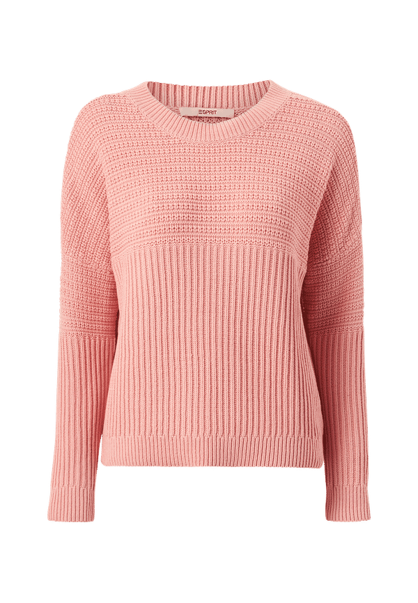 Esprit - Stickad tröja - Rosa - 36