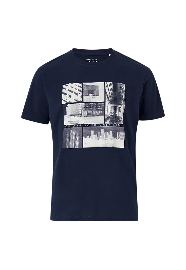Esprit - T-shirt - Blå - M