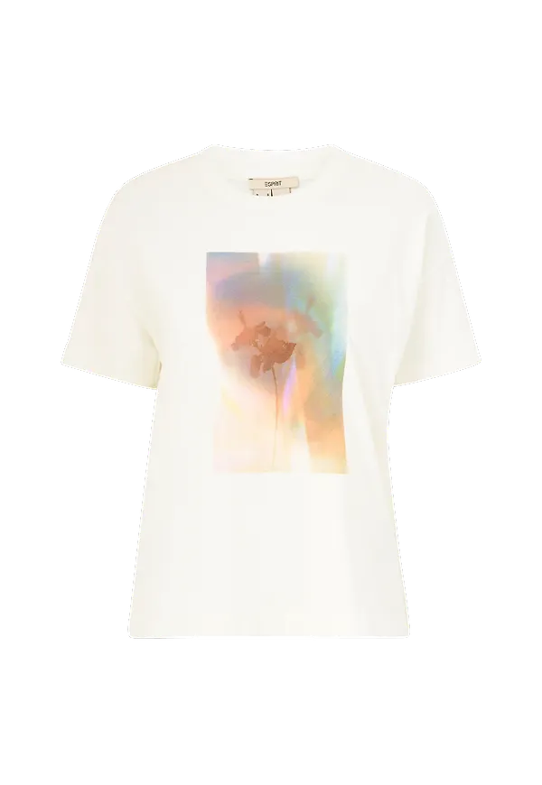 Esprit - Topp Sus T-shirt AW - Vit