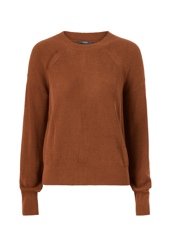 Esprit - Tröja Coo Core Sweate - Brun
