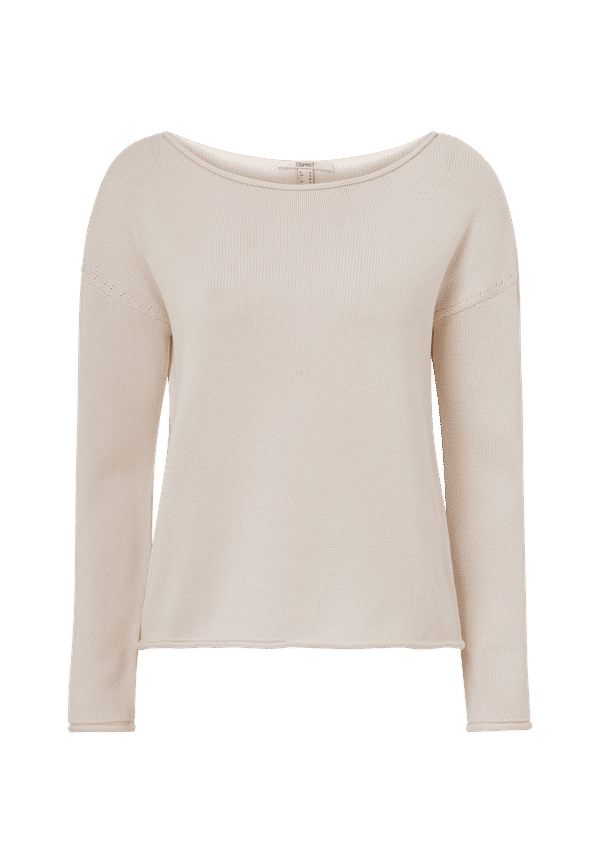 Esprit - Tröja Core Sweater - Vit
