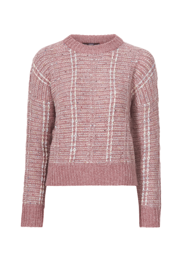 Esprit - Tröja optic sw lurex - Rosa - 34