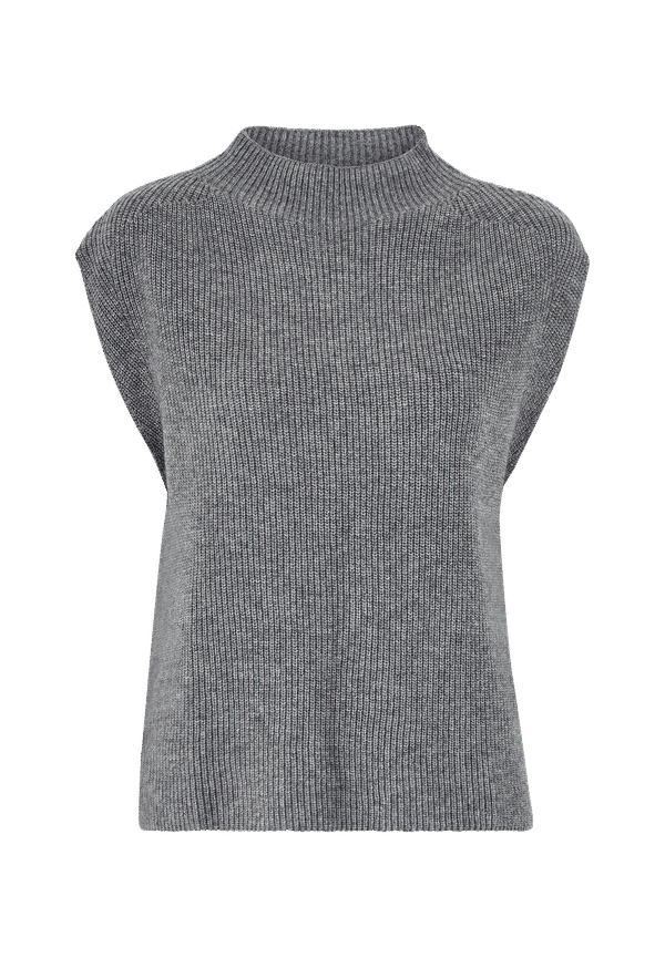 Esprit - Väst Flat Knitted Top - Grå