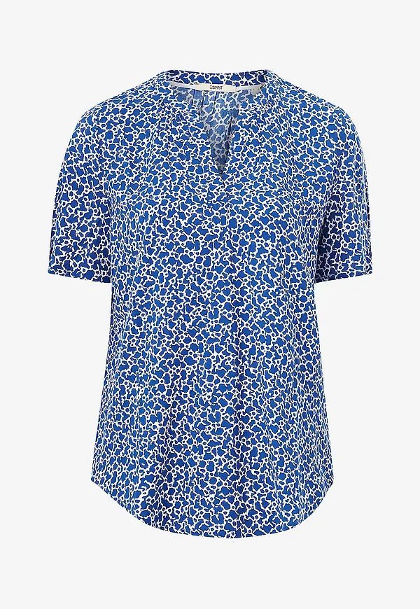 Esprit - Blus CVE Blouse Aop - Blå