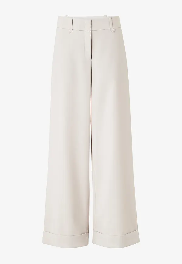 Esprit - Byxor Wide Leg - Beige