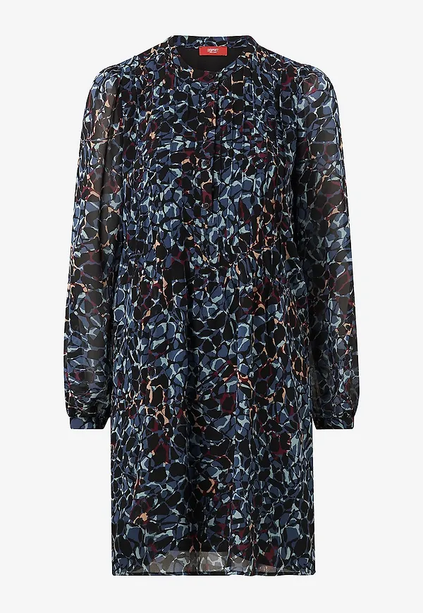 Esprit - Klänning Sus Chiffon Dress - Svart