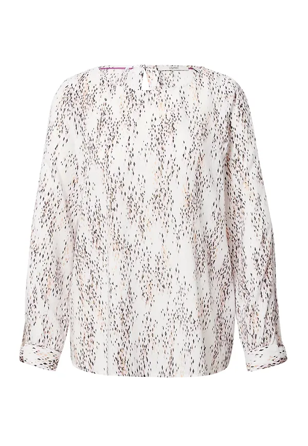 ESPRIT Blus brun / mauve / aprikos / naturvit