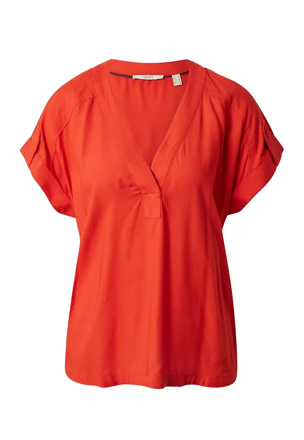 ESPRIT Blus orangeröd