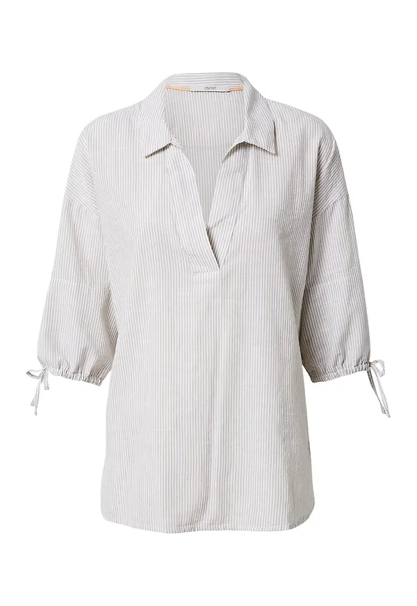ESPRIT Blus pastellgrön / vit