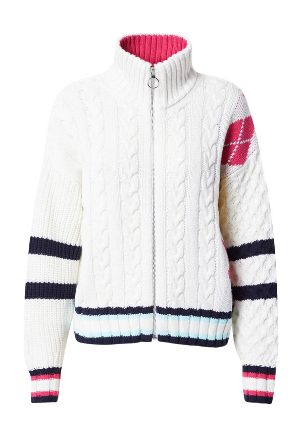 ESPRIT Kofta kobaltblå / azur / röd / off-white