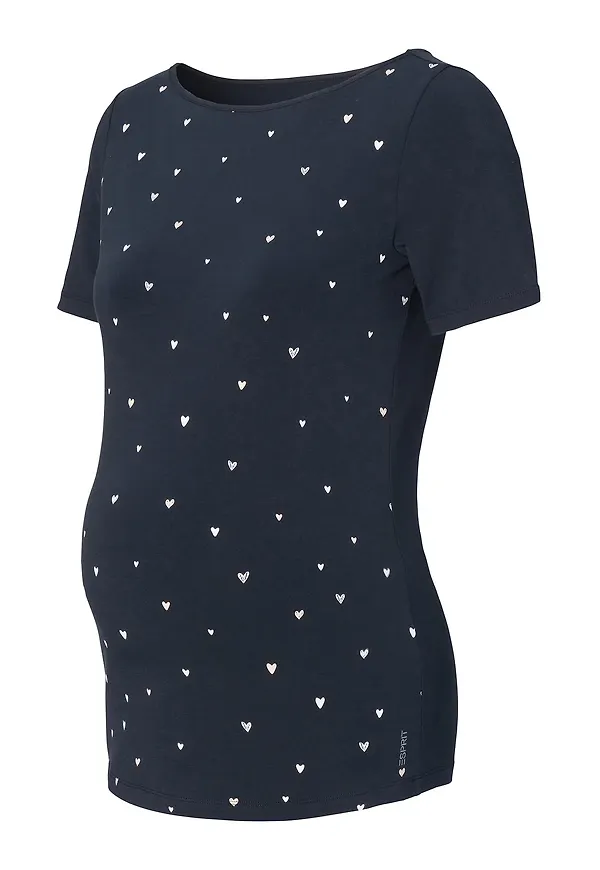 Esprit Maternity T-shirt marinblå / vit