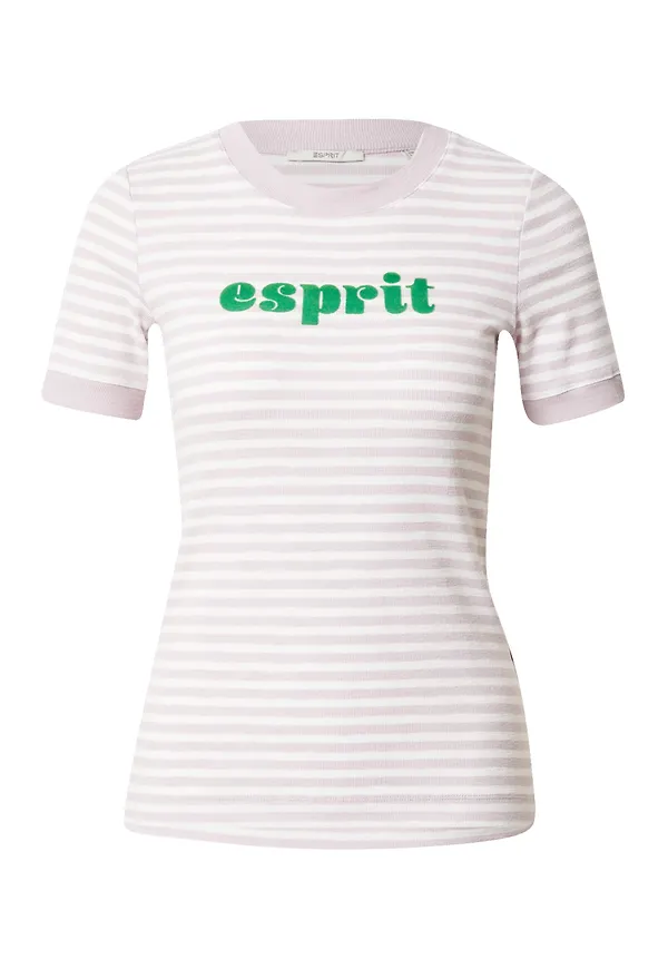 ESPRIT T-shirt grön / mauve / vit