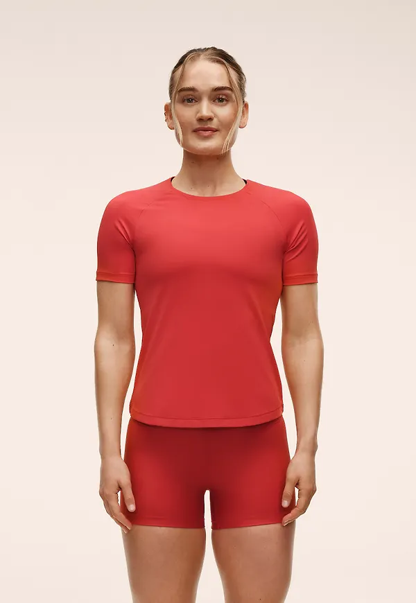 Essential Tee - Röd Mursten för Unisex, Casall, S