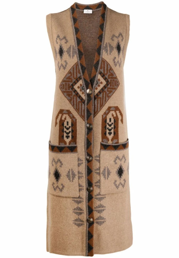 Etro - Västar - Brun - Dam - Storlek: M