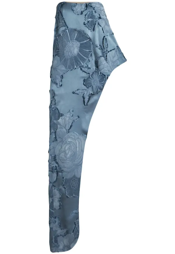ETRO asymmetrisk klänning med blommig jacquard - Blå