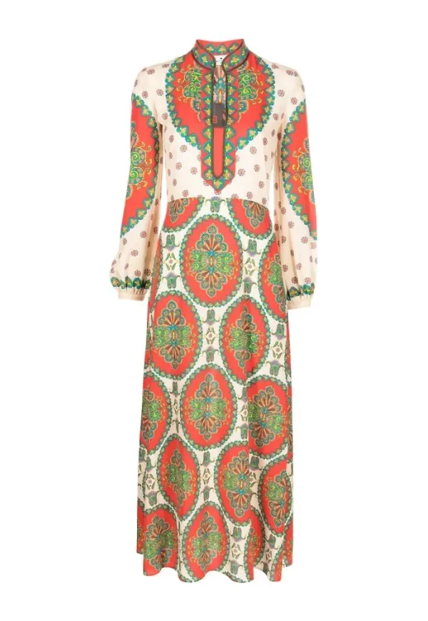 Etro Etro klänningar röda Beige, Dam
