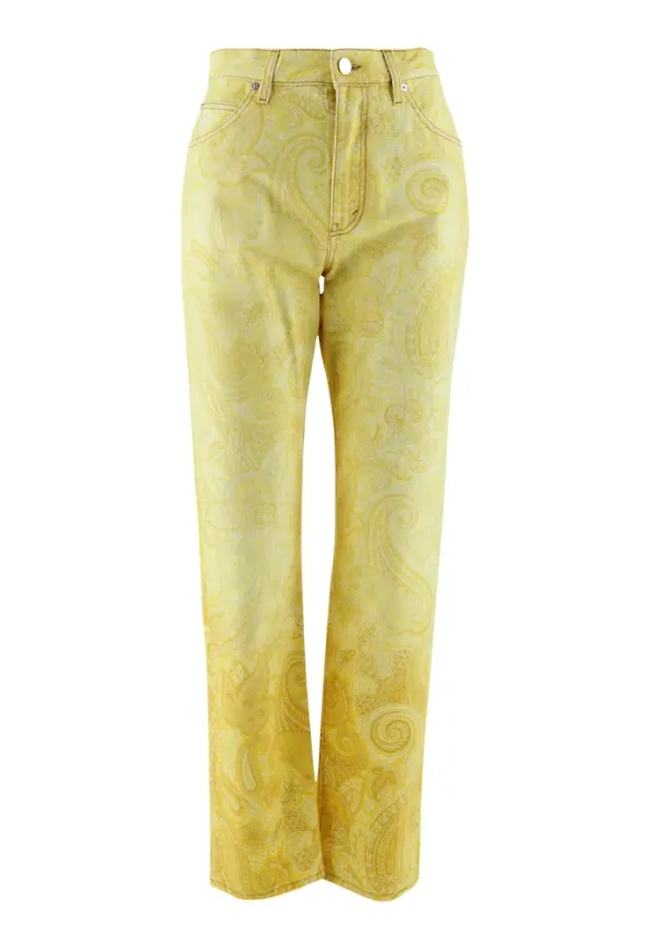 Etro Femficka jeans Gul, Dam