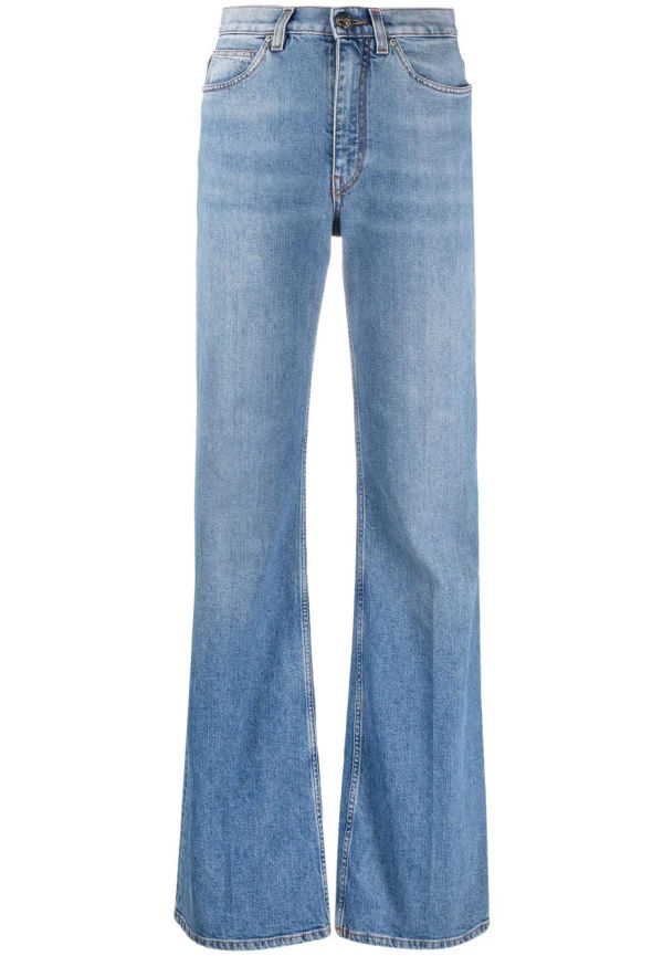 ETRO flare-jeans med hög midja - Blå