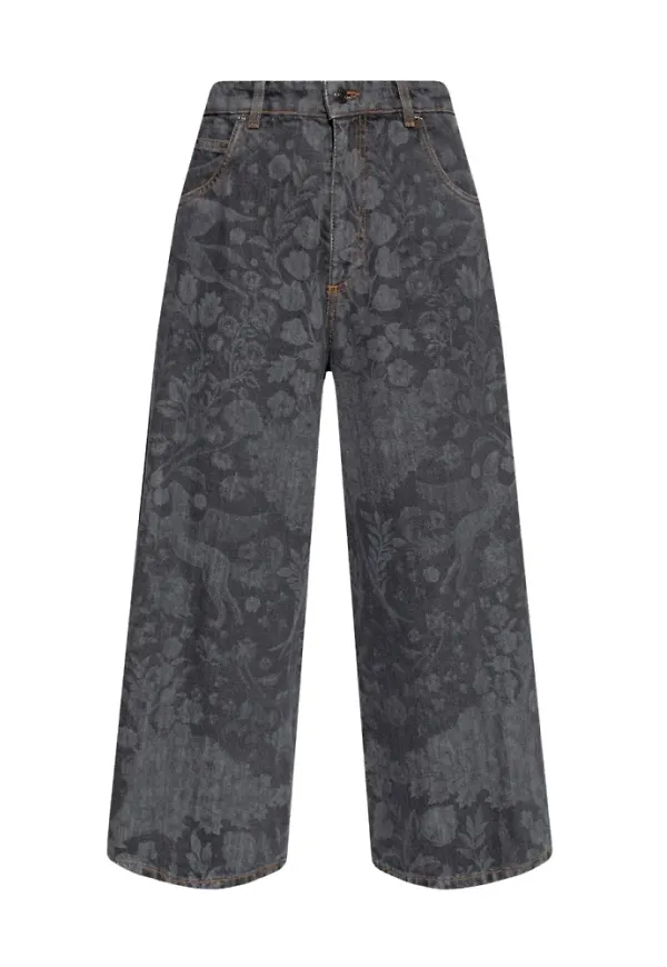 Etro Floral jeans Grå, Dam